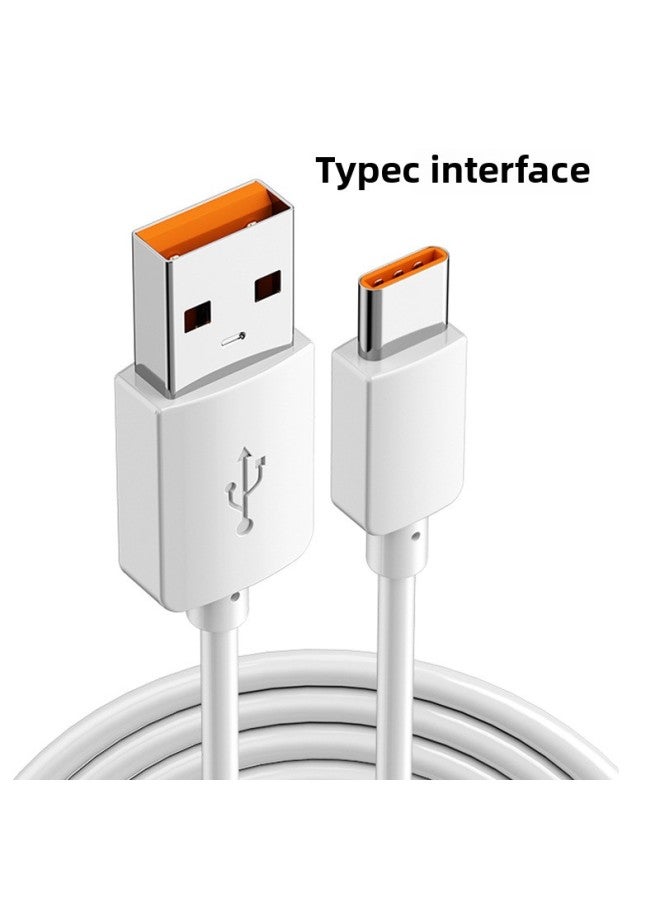 Applicable To Mercedes-Benz Car Data Line Typec Fast Charging Glc300 E300l Converter Glb200gls Charging Line-Color:Usb To Typec 【66w Fast Charge】 White-0.5m